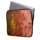 Peach Flurry Laptopschutzhülle (Vorderseite Links)