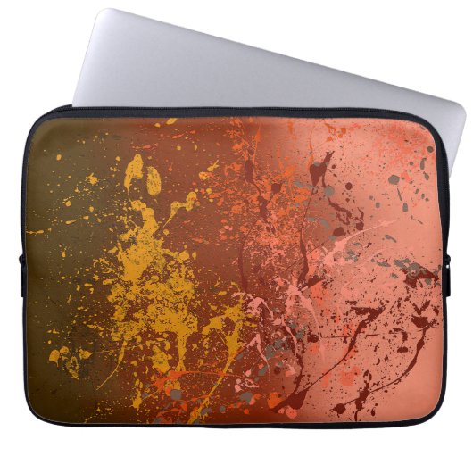 Peach Flurry Laptopschutzhülle (Vorderseite)