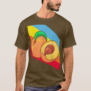 Peach Food Vegan Vegetarisch T-Shirt