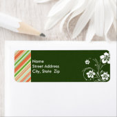 Peach & Forest Green Strip; Aloha (Insitu)