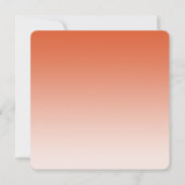 Peach Foto Triple Abschluss Einladung (Rückseite)