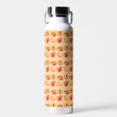 Peach Frucht Muster Wasserflasche Trinkflasche (Vorne)