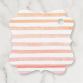 Peach Fruit Baby Dusche Geschenkanhänger (Rückseite)