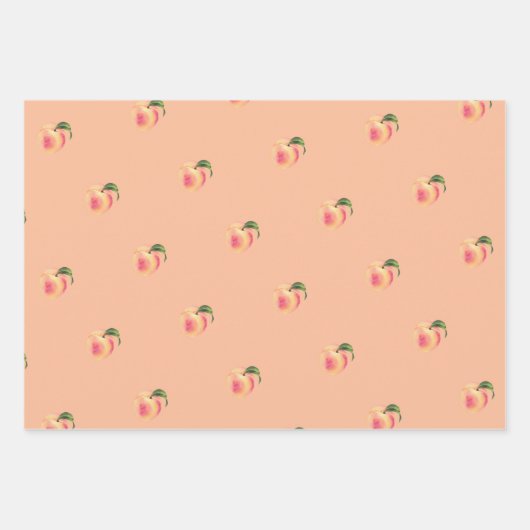 Peach Fruit Geschenkpapier Set (Vorderseite 3)