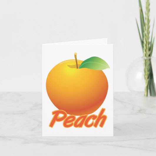Peach Fruit Karte (Vorderseite)