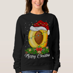 Peach Fruit Lover Matching Weihnachtsmannmütze Pea Sweatshirt