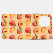 Peach Fruit Muster Case-Mate iPhone Hülle (Rückseite (Horizontal))