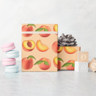 Peach Fruit Muster Geschenkpapier