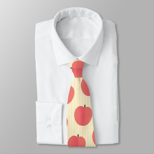 Peach Fruit Muster Krawatte (Gebunden)