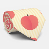 Peach Fruit Muster Krawatte (Gerollt)