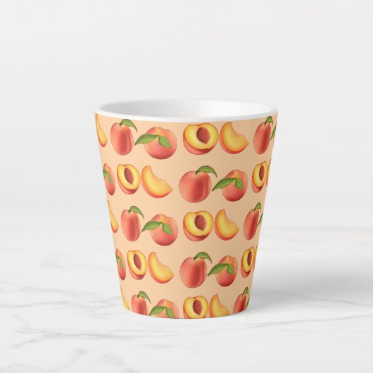 Peach Fruit Muster Milchtasse (Vorderseite)