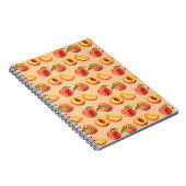 Peach Fruit Muster Notizblock (Rechte Seite)