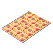 Peach Fruit Muster Notizblock (Linke Seite)
