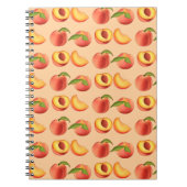 Peach Fruit Muster Notizblock (Vorderseite)
