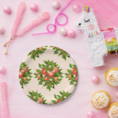 Peach Fruit Muster Pappteller (Party)