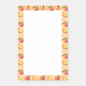 Peach Fruit Muster Post-it Klebezettel (Vorderseite)