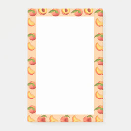 Peach Fruit Muster Post-it Klebezettel