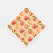 Peach Fruit Muster Serviette (Ecke)