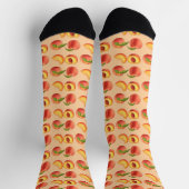Peach Fruit Muster Socken (Oben)