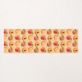 Peach Fruit Muster Yogamatte (Rückseite (Horizontal))