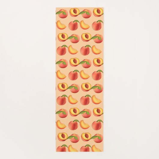 Peach Fruit Muster Yogamatte (Rückseite)