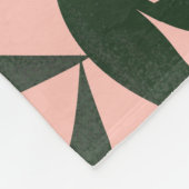 Peach Fruit Pink Hintergrund Muster. Fleecedecke (Ecke)