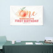 Peach Fruit Sweet 1. Geburtstag Party Banner (Messeveranstaltung)