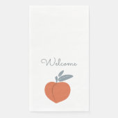 Peach Fruit Welcome Serviette (Vorderseite)