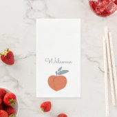 Peach Fruit Welcome Serviette (Beispiel)