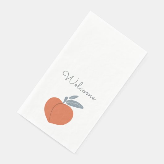 Peach Fruit Welcome Serviette (Ecke)