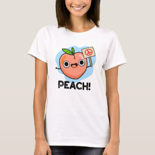Peach Funny Peace Fruit Pub T-Shirt