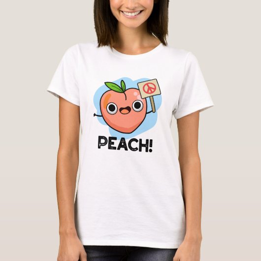 Peach Funny Peace Fruit Pub T-Shirt (Vorderseite)