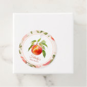 Peach Fuzz Baby Dusche Geschenkanhänger (Beispiel)
