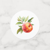 Peach Fuzz Baby Dusche Konfetti (Klein Vorderseite)