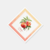 Peach Fuzz Baby Dusche Serviette (Ecke)