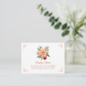 Peach Fuzz Babydusche Duschdusche Gehäuse Ca Begleitkarte (Stehend Vorderseite)