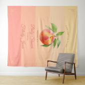 Peach Fuzz Babydusche Hintergrund Wandteppich (Beispiel (Horizontal))
