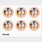 Peach Fuzz Best Friends Forever Sticker (Blatt)