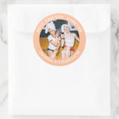 Peach Fuzz Best Friends Forever Sticker (Tasche)