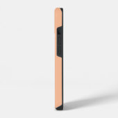 Peach Fuzz Black Elegant Calligrafy Script Name iPhone Hülle (Linke Seite)