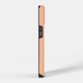 Peach Fuzz Black Elegant Calligrafy Script Name iPhone Hülle (Rechte Seite)