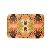 Peach Fuzz Boho Shabby Chic Geometrie Abstrakte Ku Badematte (Vorderseite)