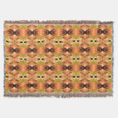 Peach Fuzz Boho Shabby Chic Geometrie Abstrakte Ku Decke (Vorderseite)
