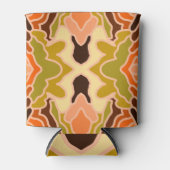 Peach Fuzz Boho Shabby Chic Geometrie Abstrakte Ku Dosenkühler (Vorderseite)