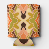 Peach Fuzz Boho Shabby Chic Geometrie Abstrakte Ku Dosenkühler (Rückseite)