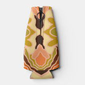 Peach Fuzz Boho Shabby Chic Geometrie Abstrakte Ku Flaschenkühler (Rückseite)