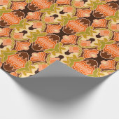 Peach Fuzz Boho Shabby Chic Geometrie Abstrakte Ku Geschenkpapier (Ecke)