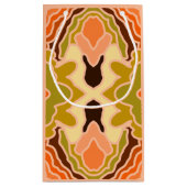 Peach Fuzz Boho Shabby Chic Geometrie Abstrakte Ku Kleine Geschenktüte (Rückseite)