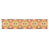 Peach Fuzz Boho Shabby Chic Geometrie Abstrakte Ku Kurzer Tischläufer (Horizontal)