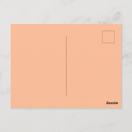 Peach Fuzz Boho Shabby Chic Geometrie Abstrakte Ku Postkarte (Rückseite)